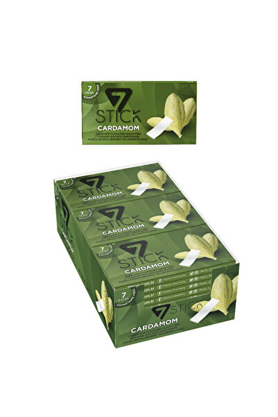 7 STICK Şekersiz 7'li Kakule Aromalı Sakız 14,5gr (24 ADET)