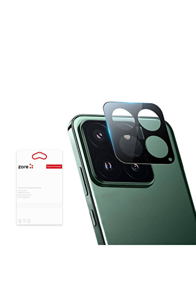 noktaks Mi 14 Compatible Camera Lens Protector 3D Glass T31934 - Black