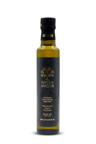 payitaht hurma Green Amour %100 Natürel Sızma Zeytinyağı Soğuk Sıkım 250 ml 0,3 Asit Oranı