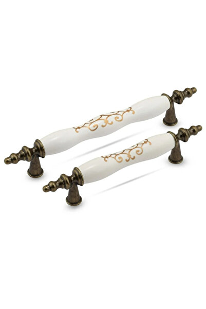 STR MOBAKS Str Antik Osmanlı 128 Mm Polimer Dolap Çekmece Kulpları