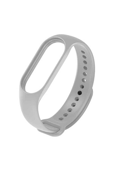 noktaks Mi Band 7 Uyumlu Kordon Klasik Silikon Kordon T23545 - Gri