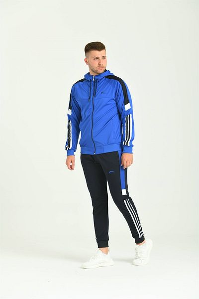 Cramp Spor Σετ ανδρικής φόρμας Diver Blue με κουκούλα στο μανίκι