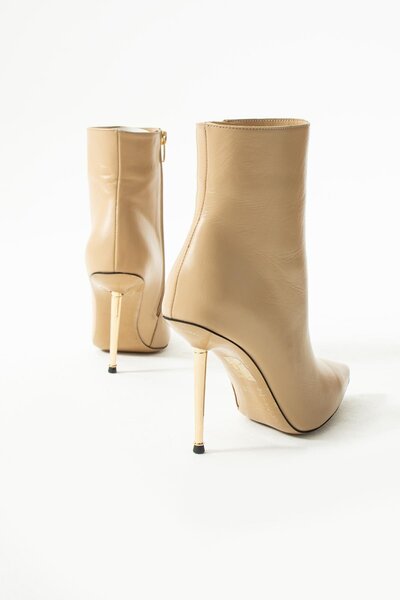 FOLLİNİ Kadın Hakiki Deri Bot Camel