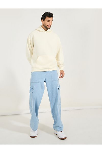Styli Skull Back Print Heavyweight Oversized Hoodie