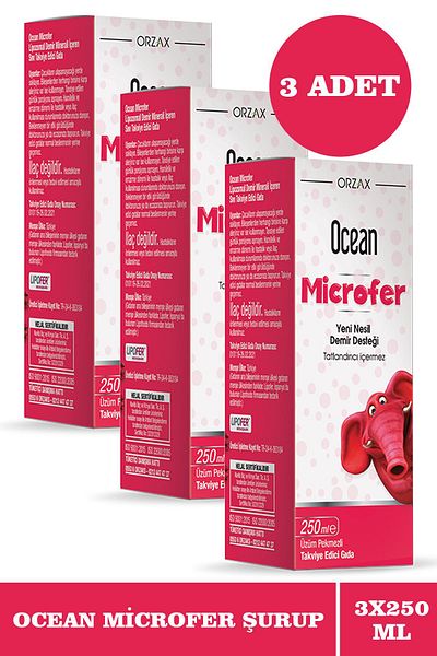 Ocean Microfer Syrup - 250 Ml, 3 Pieces