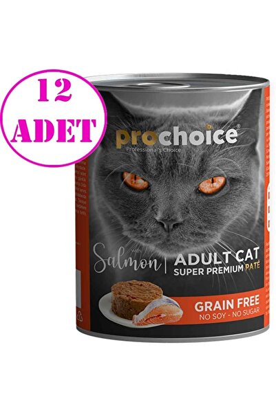 ProChoice Pro Choice Adult Somonlu Kedi Konservesi Pate 400 gr 12 Ad