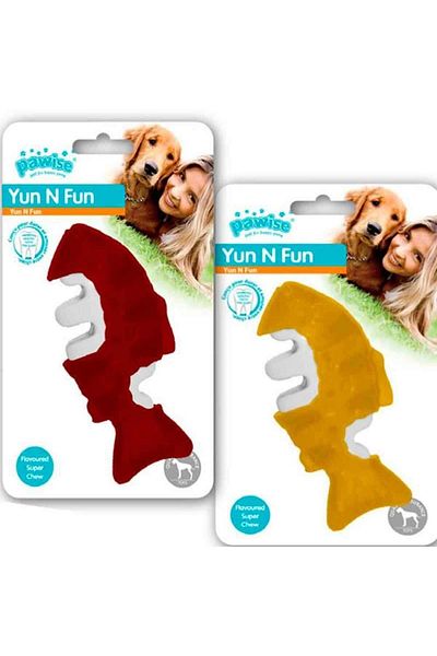 Pawise Yum N Fun Fish Flavored Chewing Dog Toy 12.5 cm