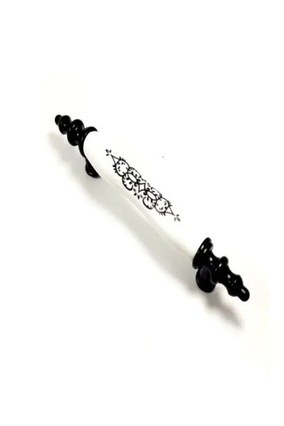 STR MOBAKS Str Siyah Osmanlı 128 Mm Polimer Dolap Çekmece Kulpları