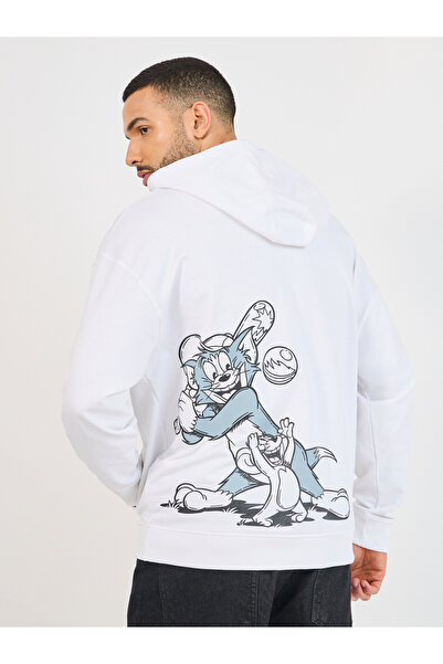 Styli Character Print Oversized Hoodie