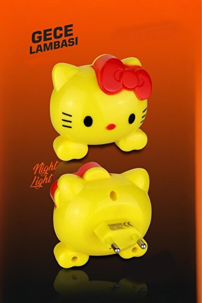 Kenko Sevimli Kedi Model Gece Lambası Aç-Kapa Anahtarlı Ktx-2518