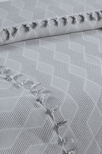 DONATEV Double Gray Jacquard Pattern Cotton 220X240 cm / 4 Seasons