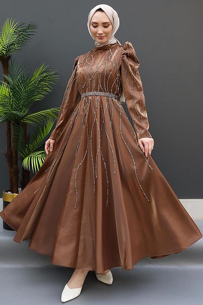 GİZ AGİYİM Βραδινό φόρεμα Magnific Hijab Μαύρισμα