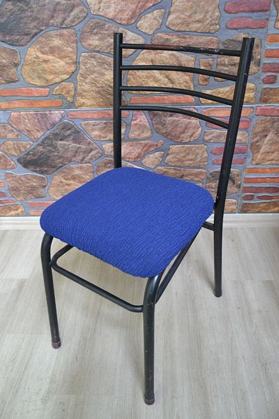COVER TEKSTİL Καρέκλες 4 τεμαχίων σε χρώμα σιδήρου - Κάλυμμα και ύφασμα ζακάρ