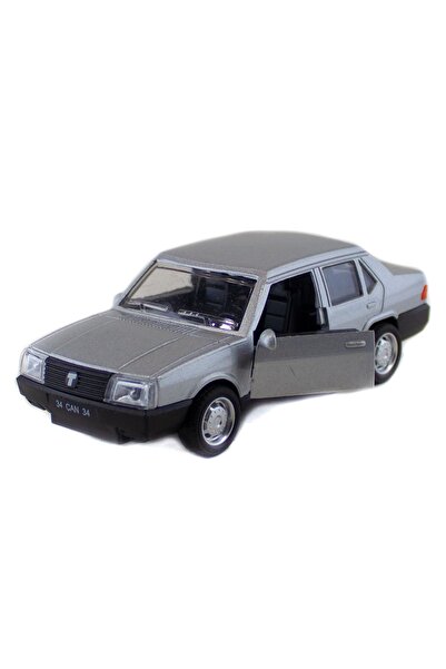 PeriYedi 1/32 Ölçek Tofaş Şahin Metal Araba Sesli Işıklı 13 CM GRİ