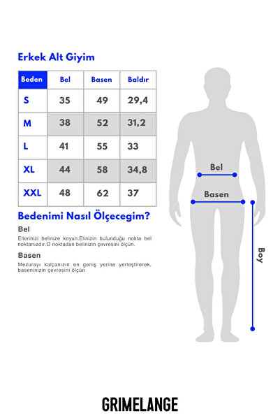 GRIMELANGE Arragon Men's Scuba Organic Cotton Interlock Fabric Pocket Sports Elastic Waist Navy Blue Sweatpants