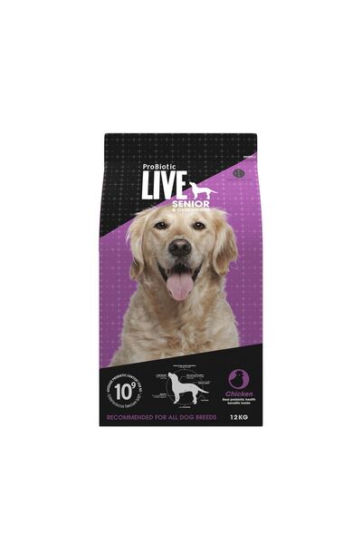 Probiotic Live Dog Senior + Over Weight Chicken & Rice - 12 Kg