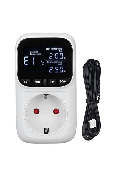 Powermaster Pm-24909 Digital Thermostat Temperature Controller Socket (with 2 Meters Probe)