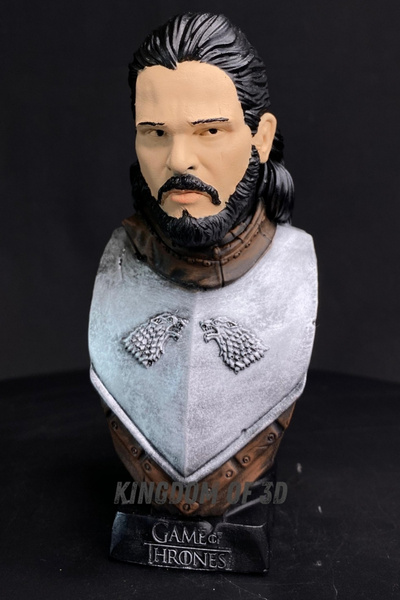 Kingdom of 3D Jon Snow Büst, Game of thrones Figür