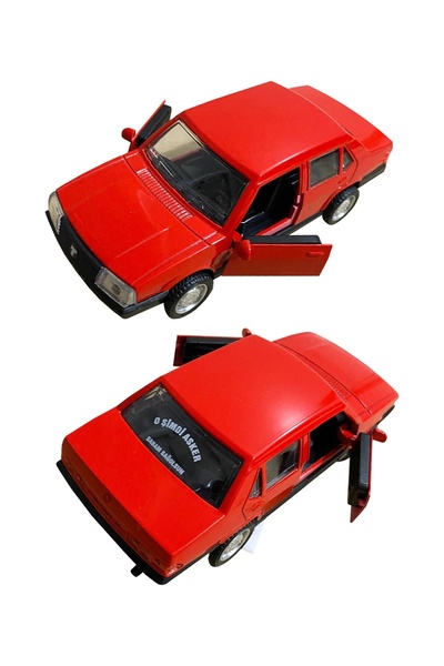 PeriYedi 1/32 Ölçek Tofaş Şahin Metal Araba 13 Cm Kırmızı