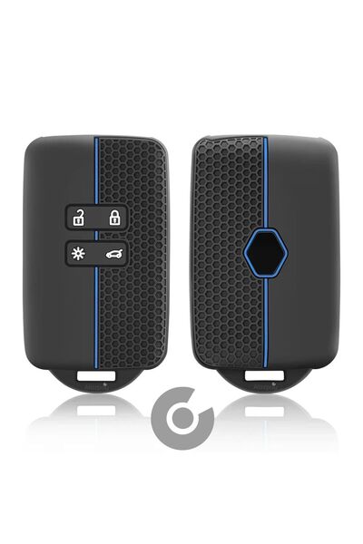 Alazpay Husă pentru chei din silicon pentru Clio 5 Megane E-tech Austral Kole...