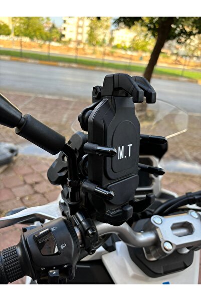 MT Motosiklet Telefon Tutucu Titreşim Önleyici M.T Ayna Bağlantılı