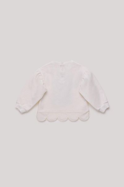 GB Baby Bg Store Baby Girl Ecru Sweatshirt