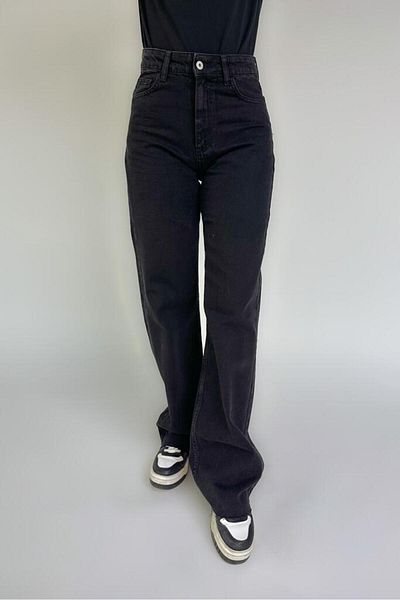 Oven Black Mona Wideleg Jeans