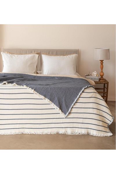 KARAKRAL Fiber Filled Muslin Bedspread Double