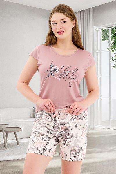 Bella Linda Set pijamale de damă cu pantaloni scurți din viscoză