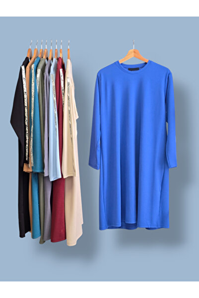 ENDAMIM BÜYÜK BEDEN TUNİK BURGU ÖRME KUMAŞ LİKRALI