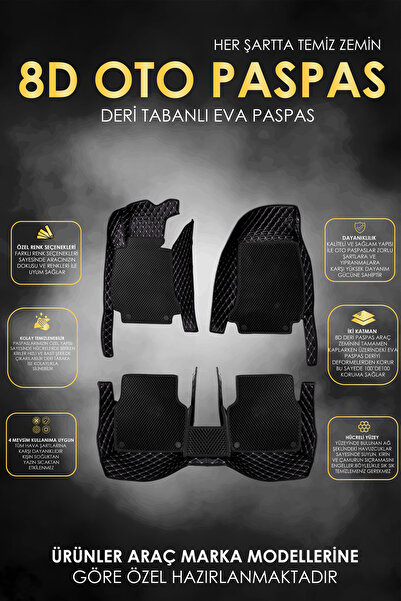 stiloto RENAULT MEGANE 4  (1998-2008)  Uyumlu Özel Dikim 2 Katmanlı Deri+Eva ...