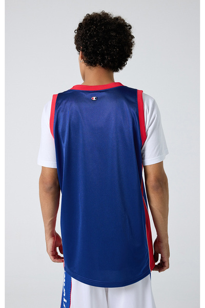 Champion Retro Sport Tank Top Mavi Erkek Forma-219745-BS003