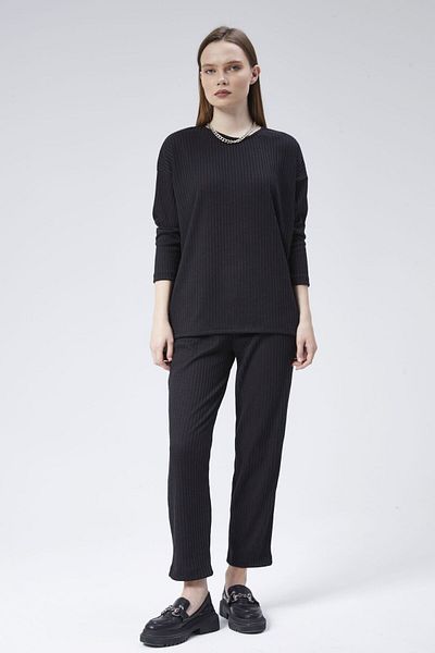 soBasic Tricotaj Comfort Double Set - Negru