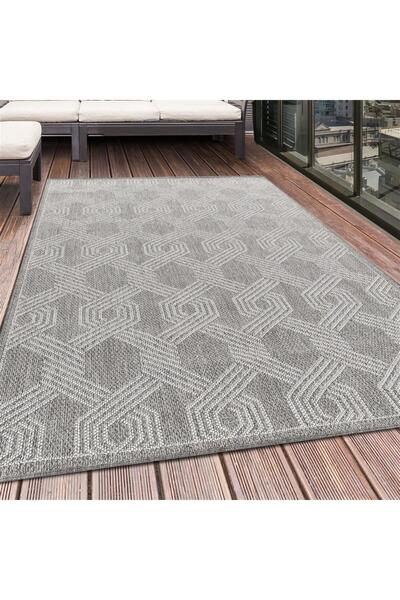 Red Halı Kilim Desenli Halı Krem Gri Halı Jüt Çift Taraflı Koridor Mutfak Yol...