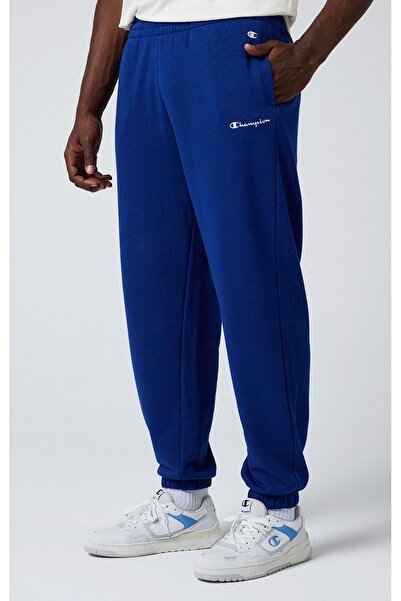 Champion Eco Future Elastic Cuff Pants Organik Pamuk Mavi Erkek Eşofman Altı