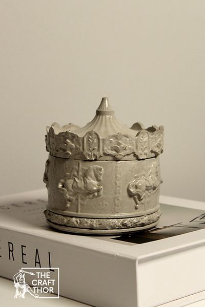 The Craft Thor Decorative Handmade Carousel Carousel Box with Lid