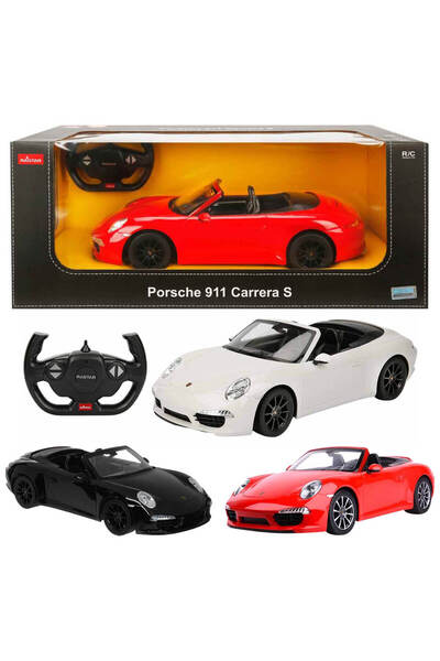 Rastar Porsche 911 S 1:12 Uzaktan Kumandalı Işıklı Araba RST-47700 - Siyah