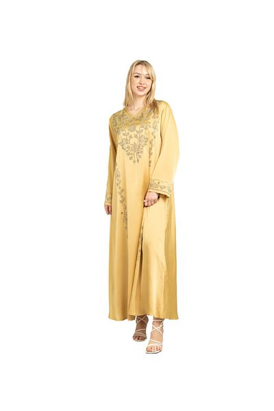 IKKXA Solid Embellished Modern Jalabiay CJ1082