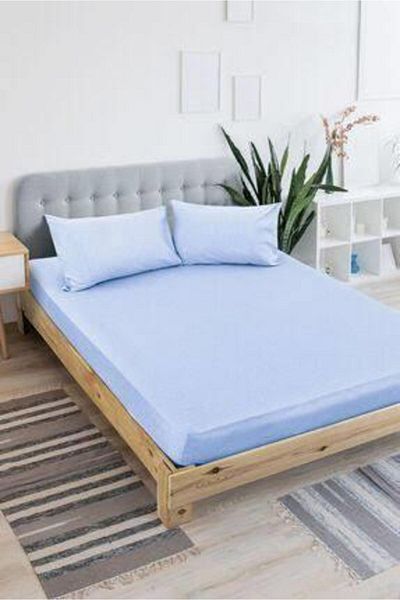 ROYAM Set de cearșafuri dublu supradimensionat cu perne elastice - 180 x 200