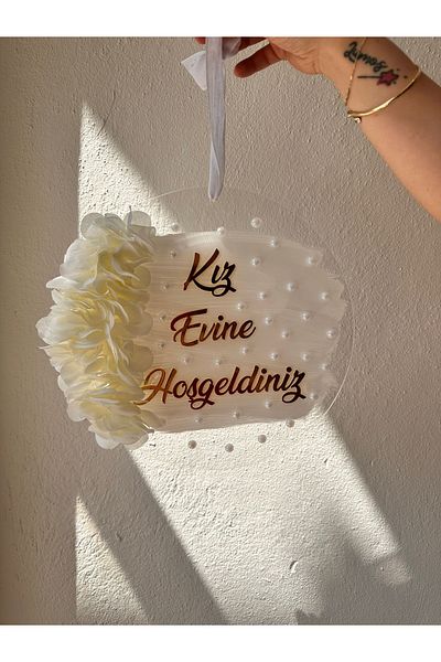MagnetTasarimAtolyesi Welcome to Your Girl's Home Door Ornament