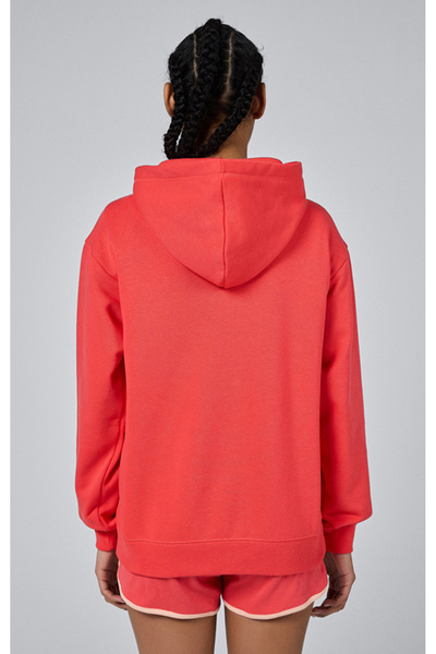 Champion Icons Hooded Sweatshirt Pembe Kadın Kapüşonlu Sweatshirt -117113-PS182