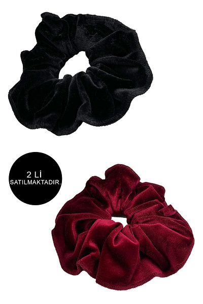 Modex Burgundy&Black Velvet Rubber Buckle