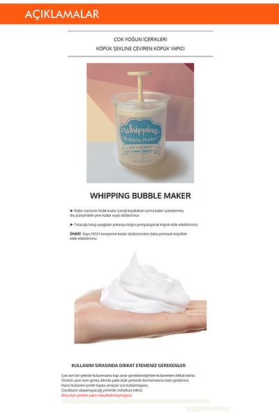 Missha Dense Foam Maker Cap Missha Whipping Bubble Maker
