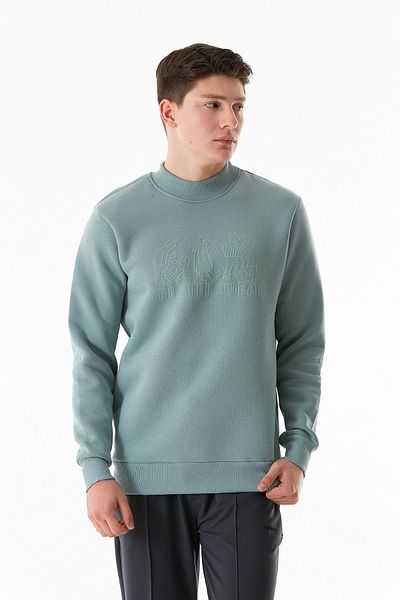 Fulla Moda Φούτερ με λαιμόκοψη με 3 κλωστές