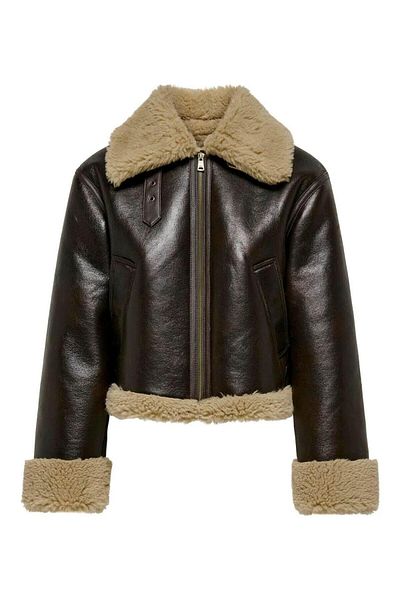 ONLY 15322434 Onlverona γυναικείο faux bonded jacket - Cc Otw, παλτό με γούνα εσωτερικά