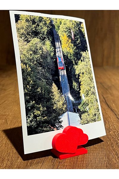 Alp in Alpes Photo Stand Heart Picture Holder Card Holder