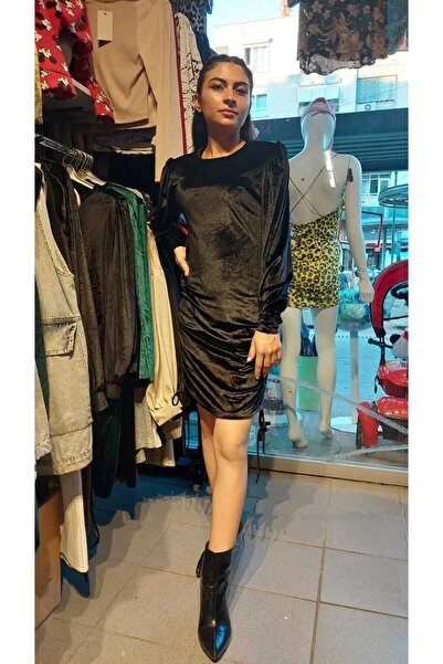 TİLLE Kadife elbise