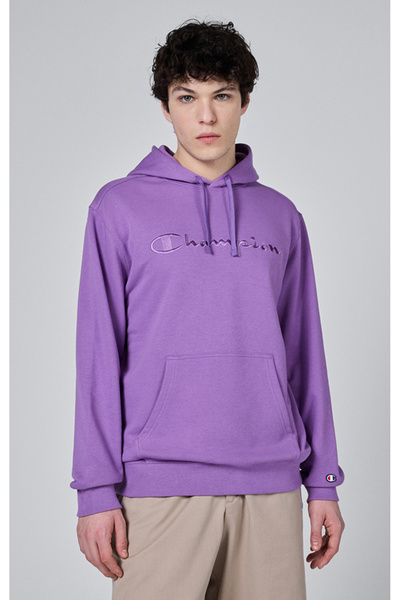 Champion Icons Hooded Sweatshirt Mor Erkek Kapüşonlu Sweatshirt-219868-VS016