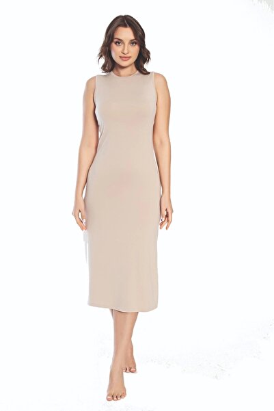 by İGP Defnada Defnada 3164 Thick Strap Long Viscose Dress Petticoat