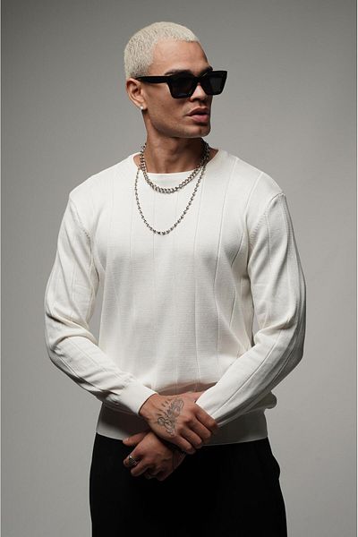Butik Trend We Crew Neck Oversize Fit Knitwear Sweater